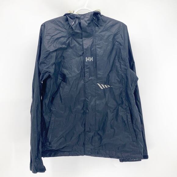 Helly Hansen packable windbreaker black outdoor lightweight size m gorpcore - Picture 1 of 14